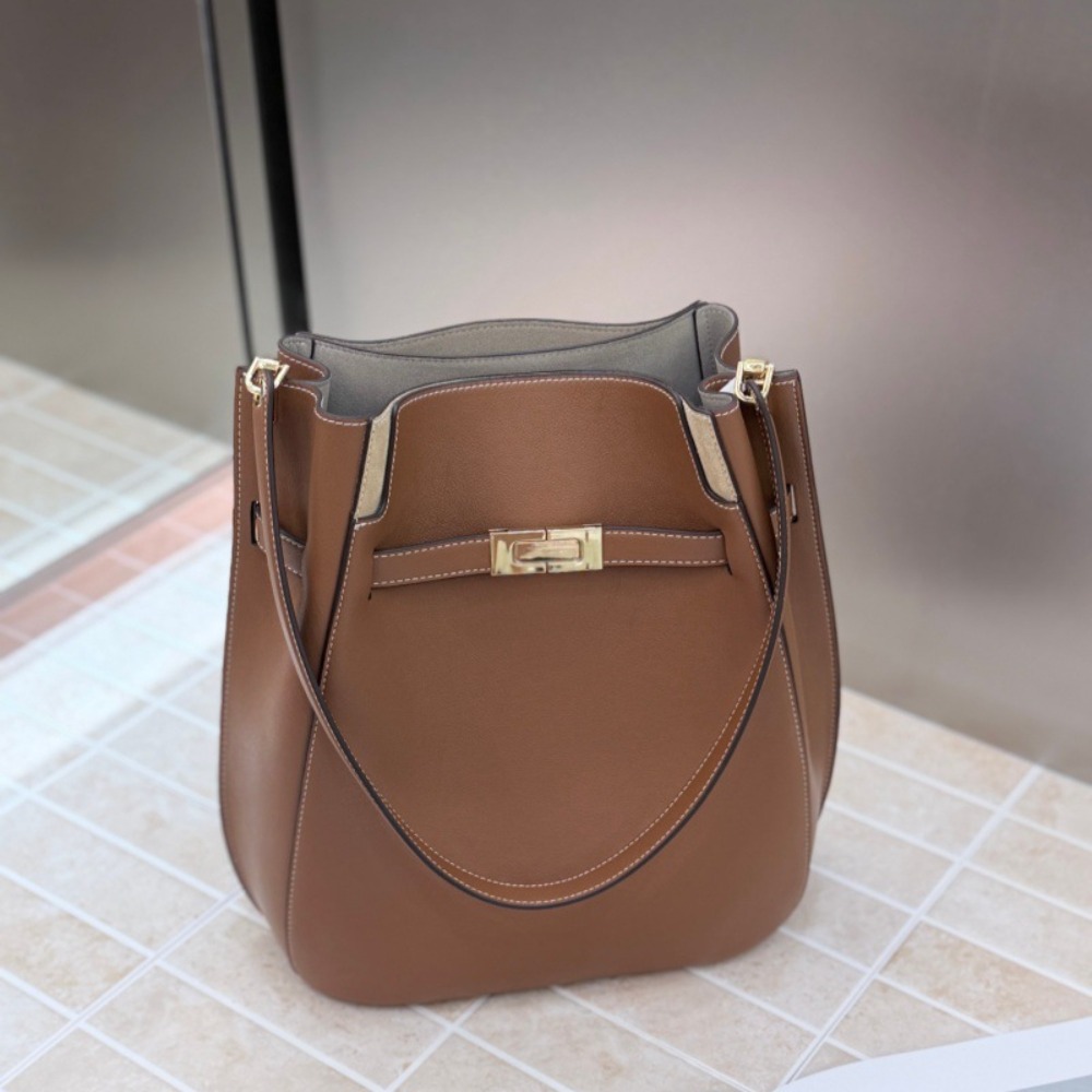 Luxury Bags Leather - Nowa torba typu bucket bag w