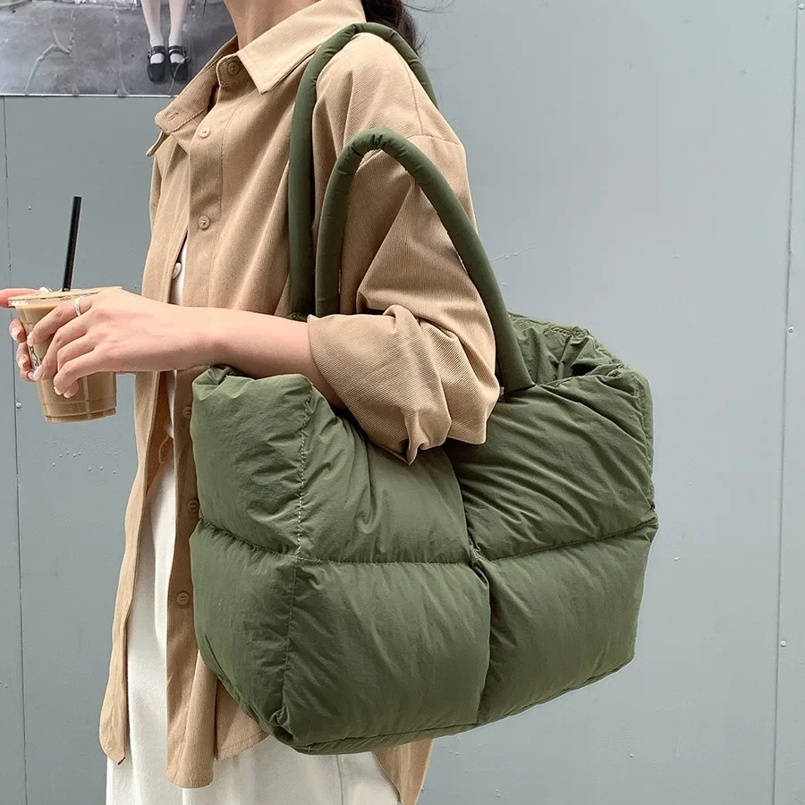 Wyściełana bawełną duża pikowa – Luxury Bags Tote recenzja i cena