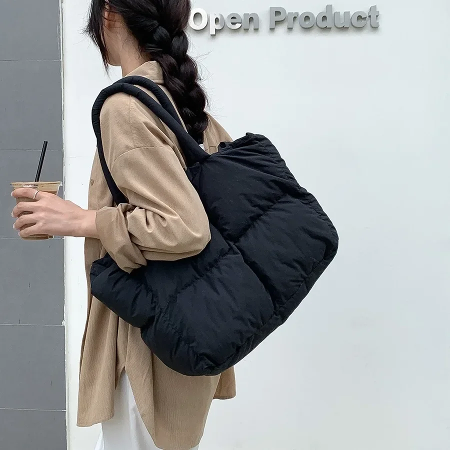 Wyściełana bawełną duża pikowa – Luxury Bags Tote recenzja i cena