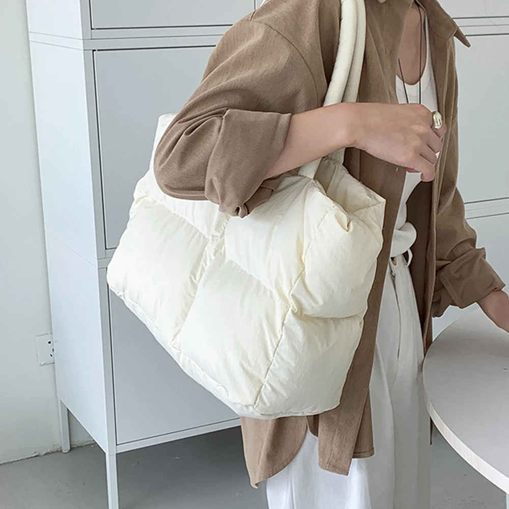 Wyściełana bawełną duża pikowa – Luxury Bags Tote recenzja i cena